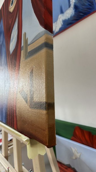 Additional view 5: Symbolism Nude Painting The Hidden Stage of My I by painter Inna Yarmolenko oil canvas 