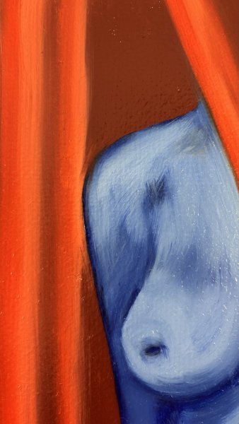 Additional view 6: Symbolism Nude Painting The Hidden Stage of My I by painter Inna Yarmolenko oil canvas 