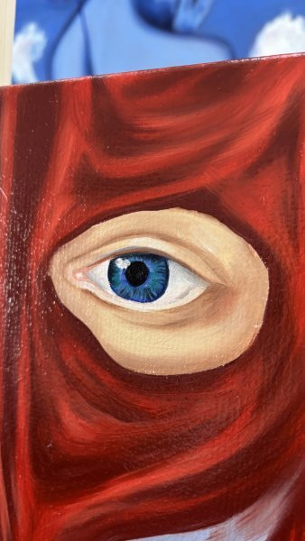 Additional view 8: Symbolism Nude Painting The Hidden Stage of My I by painter Inna Yarmolenko oil canvas 