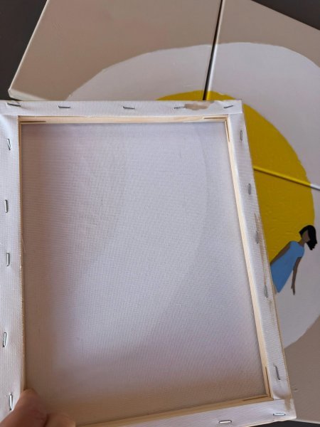 Additional view 5: Minimalism Interior Painting Following the Light II by painter Geula acrylic canvas 