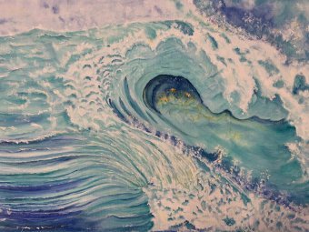 Painting "Infinitely large and small" by painter Angelo Ferro oil cardboard at Jose Art Gallery