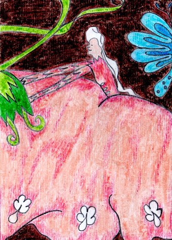 Lady in a Balloon Skirt