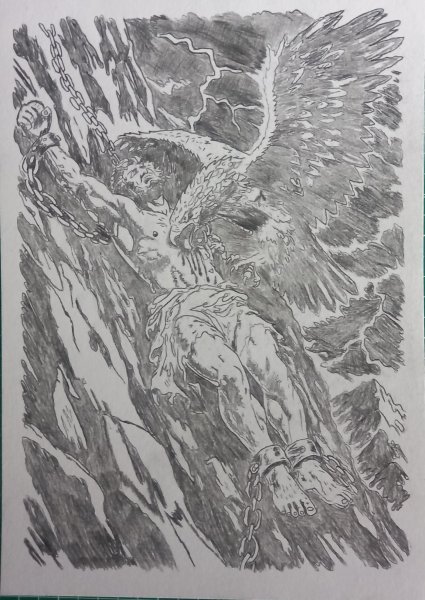Prometheus Painting by Temnyy - Jose Art Gallery