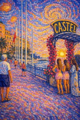 Arte digital "Castel", artista digital Trinity Nova en Jose Art Gallery