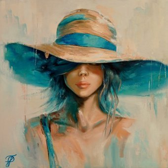 Painting "Summer haze" by painter Yulianna Tulinova oil canvas at Jose Art Gallery