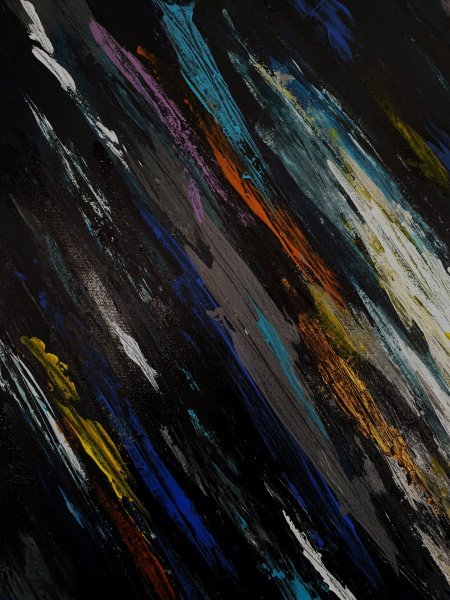 Additional view 3: Contemporary Art Landscape Painting Through the Storm | 002/08 by painter Eddie Davidov acrylic canvas 