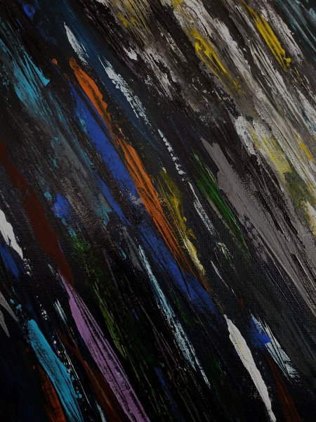 Additional view 4: Contemporary Art Landscape Painting Through the Storm | 002/08 by painter Eddie Davidov acrylic canvas 