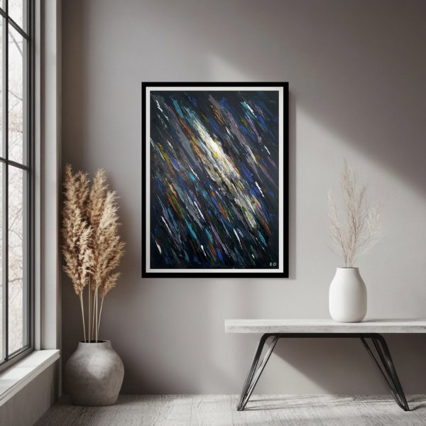 Additional view 5: Contemporary Art Landscape Painting Through the Storm | 002/08 by painter Eddie Davidov acrylic canvas 