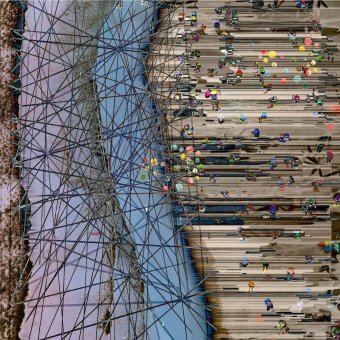 Graphique "Un nouvel opus d'archéologie 15", illustrateur Geert Lemmers technique mixte métal à la Jose Art Gallery