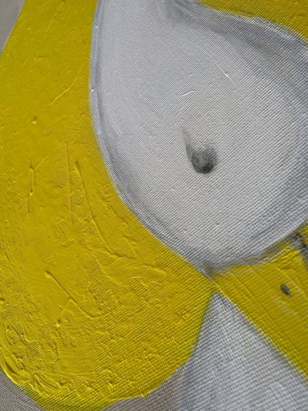 Additional view 10: Minimalism Interior Painting The Silence of the Goose by painter Geula acrylic canvas 