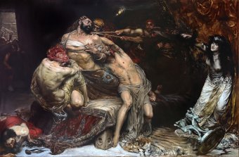 Samson and Delilah Reimagined in Oil