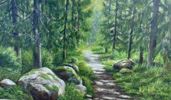 Painting "A picture" by painter Yuliya Dubovik alkyd canvas at Jose Art Gallery