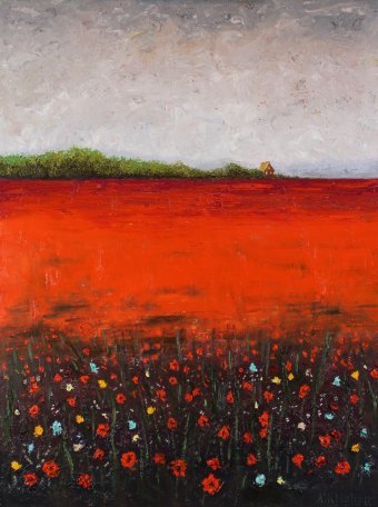 Pintura "Parterre", pintor Andriy Klishin óleo tejido en Jose Art Gallery