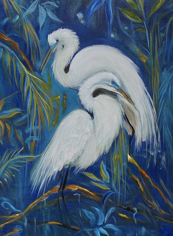 Graceful Egrets
