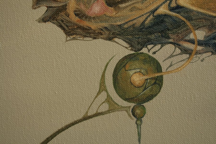 Additional view 4: Surrealism Animal Painting Surveyors by painter Ed Schaap oil canvas 