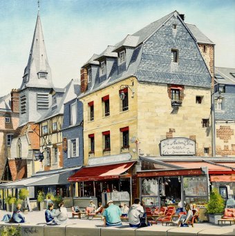 Honfleur, the blue house