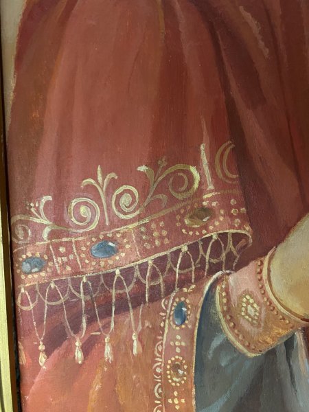 Additional view 7: Fine Art Religious Painting Tikhvin Icon of the Mother of God by painter Oleksandr Taljejev oil parchment 
