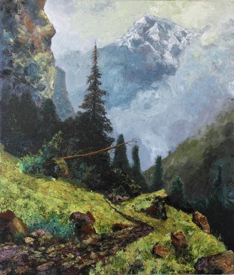 Peinture à l'huile sur toile