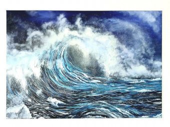 Painting "The Dynamics of the Sea" by painter Valentin Kern acrylic canvas at Jose Art Gallery