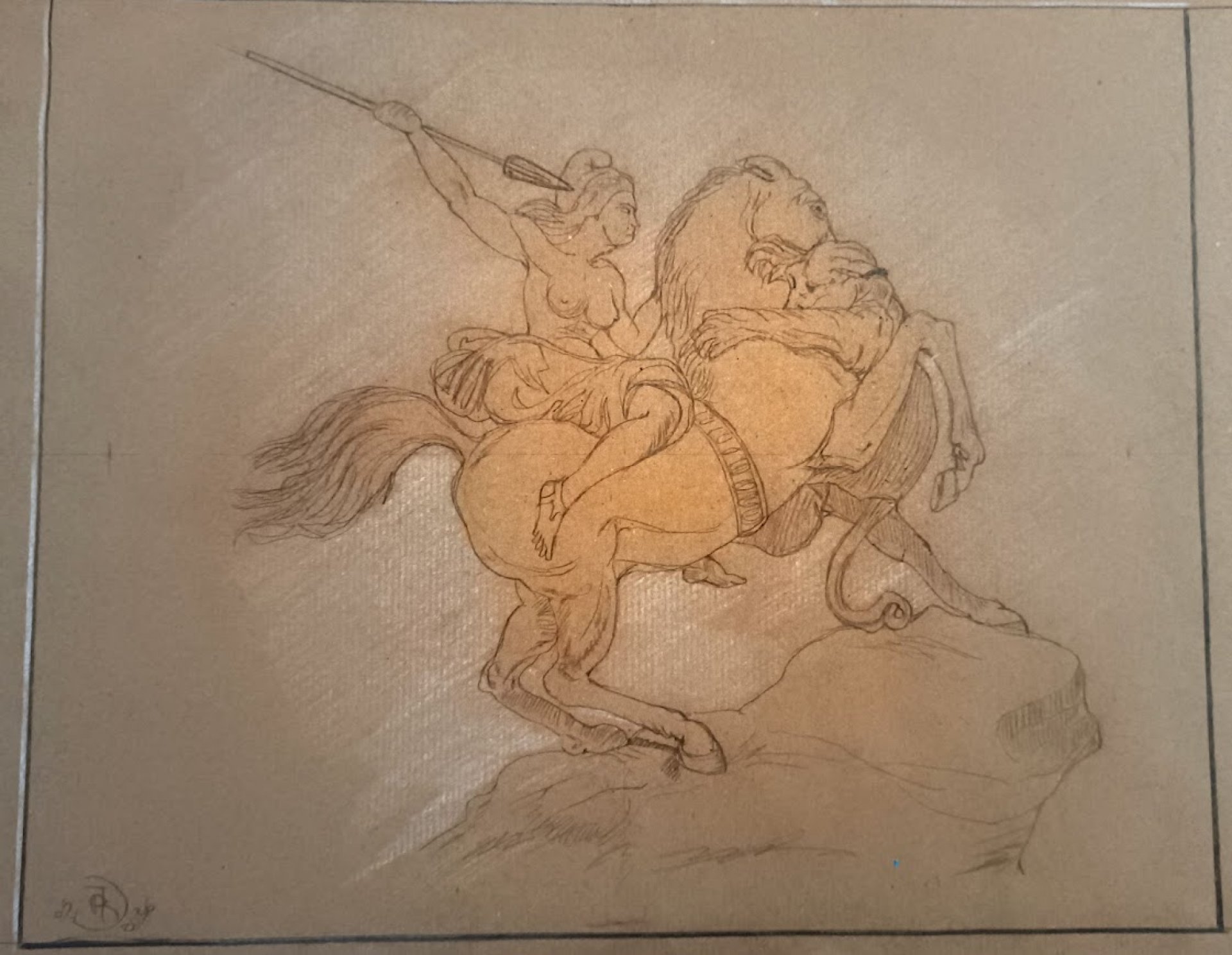 Moment of Mythological Courage Painting by roberto ferrando