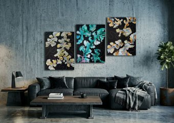 Painting "Triptyque Sept Réminiscences" by painter ValerI KlepA acrylic canvas at Jose Art Gallery