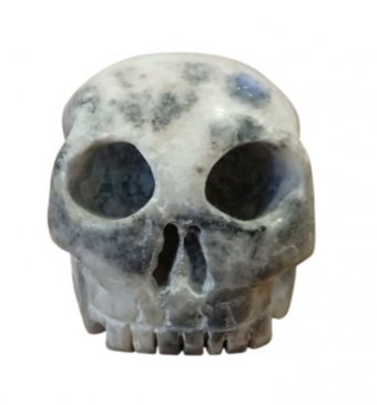 Sculpture "Soapstone skull" by sculptor Valentin Kern Stoneware at Jose Art Gallery