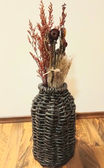 Escultura "Jarrón de arcilla trenzado", escultor Valentin Kern Cerámica en Jose Art Gallery