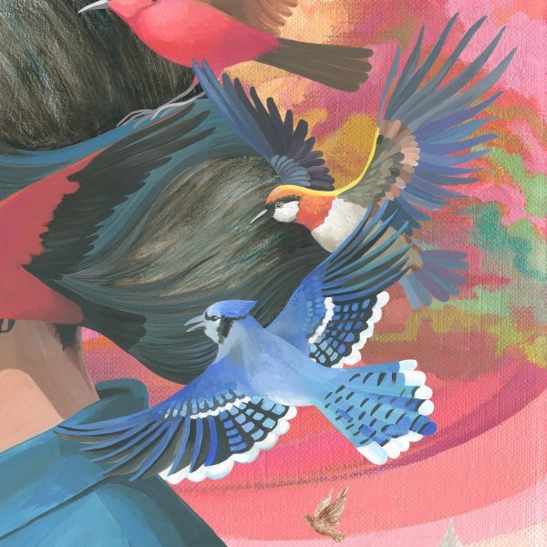 Immagine aggiuntiva 3: Collage Ritratto Arte digitale "Indeterminismo dell'Essere", artista digitale Lana Korolievskaia 