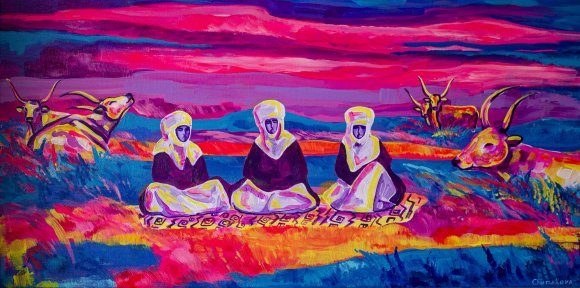 Serenity of the Steppe: Harmony of Nature and Color