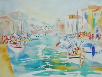 Painting "Stan5" by painter Sergey Yemets mixed method paper at Jose Art Gallery