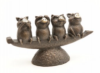 Sculpture "Victory Quartet" by sculptor Volodymyr Mykytenko Bronze at Jose Art Gallery