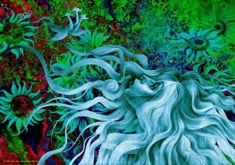Arte digitale "Inversione della liberazione da...", artista digitale Lana Korolievskaia alla Jose Art Gallery