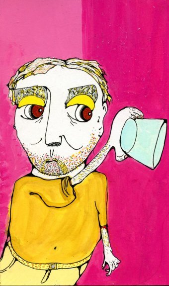 Graphique "Gustavito mi vecino", illustrateur Monamur acrylique papier à la Jose Art Gallery