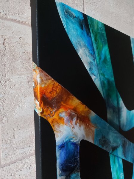 Additional view 4: Conceptual Interior Painting Path • Light Blue by painter ValerI KlepA acrylic canvas 