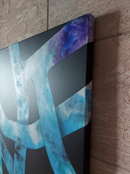 Additional view 6: Conceptual Interior Painting Path • Light Blue by painter ValerI KlepA acrylic canvas 