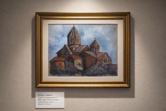 Pittura "Armonia della Spiritualità", pittore Iosif Danielyan acrilico carta alla Jose Art Gallery