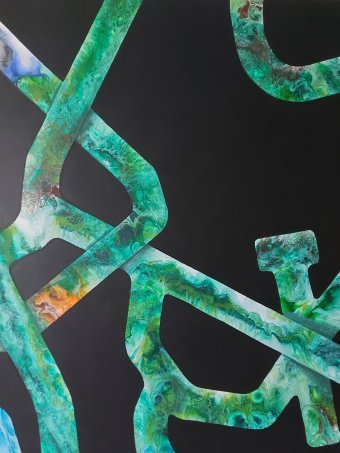 Malerei "Pfad • Grün", maler/-in ValerI KlepA Acryl Leinwand in der Jose Art Gallery