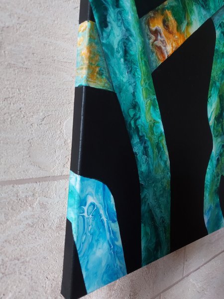 Additional view 4: Conceptual Interior Painting Path • Green by painter ValerI KlepA acrylic canvas 