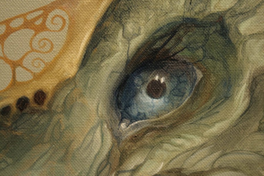 Additional view 2: Surrealism Animal Painting Carillon by painter Ed Schaap oil canvas 