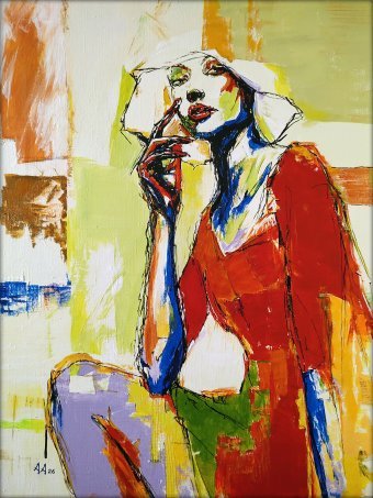Painting "Tomorrow is Summer" by painter Alexander Aksyonov acrylic canvas at Jose Art Gallery