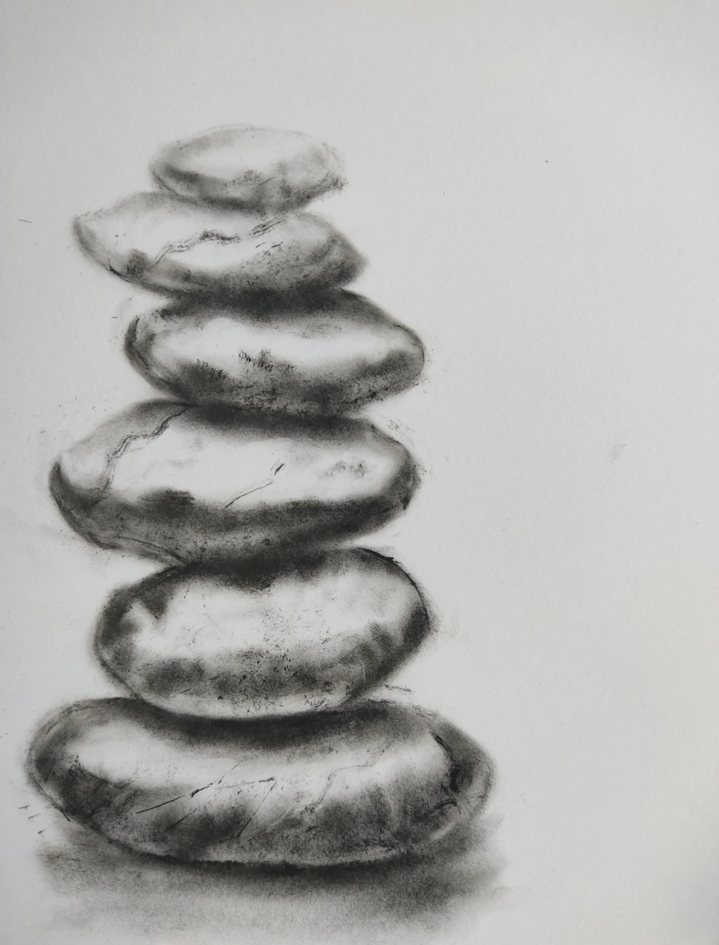 Sea Pebbles Painting by Salome Goglidze - Jose Art Gallery