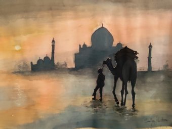 Morgen am Taj