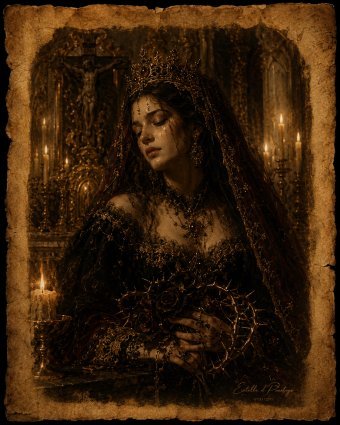 Digital Art "Velvet Confession" by digital artist Estelle d'Prestige at Jose Art Gallery