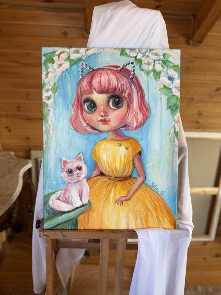Emily Painting by Nikolaienko Julia - Jose Art Gallery