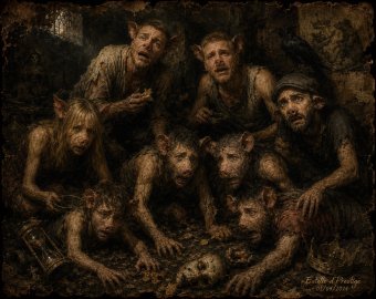 Digital Art "The Heirs of Ruin" by digital artist Estelle d'Prestige at Jose Art Gallery