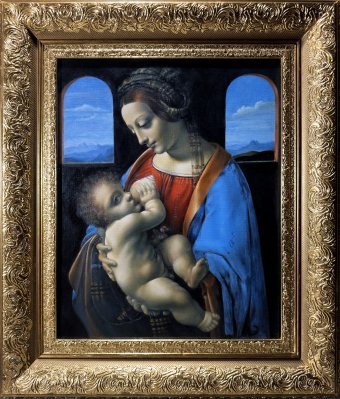 Painting "Masterpiece Madonna Litta by Leonardo" by painter Vladimir Sumarokov oil canvas at Jose Art Gallery