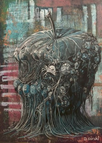 Painting "Untitled" by painter Dariusz Górski pastel paper at Jose Art Gallery