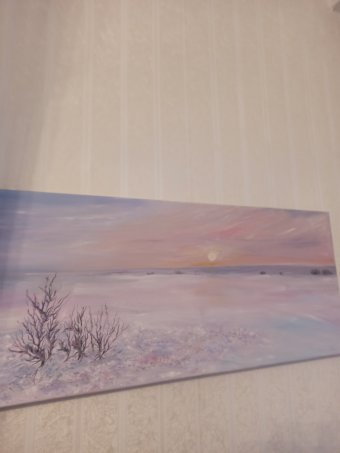 Oil Painting White Beach