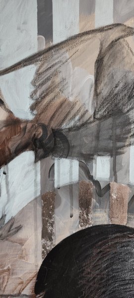 Additional view 3: Abstract Animal Painting Let them fly by painter KOlha acrylic canvas 
