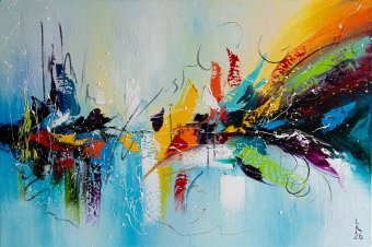 Pintura "Ritmo de la Luz", pintor Liubov Kuptsova óleo lienzo en Jose Art Gallery